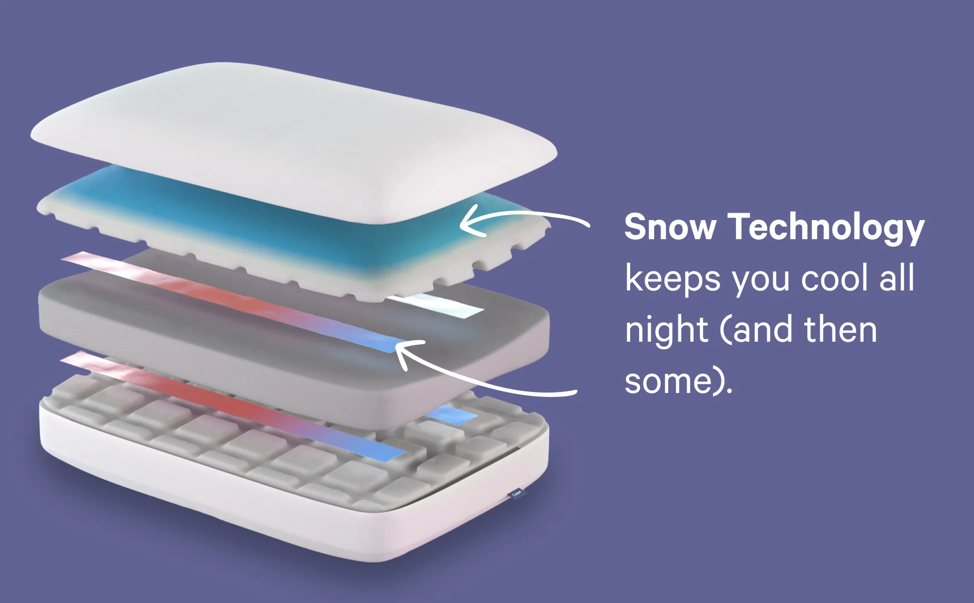 Foam Pillow with Snow Technology Double Pack - Image 6